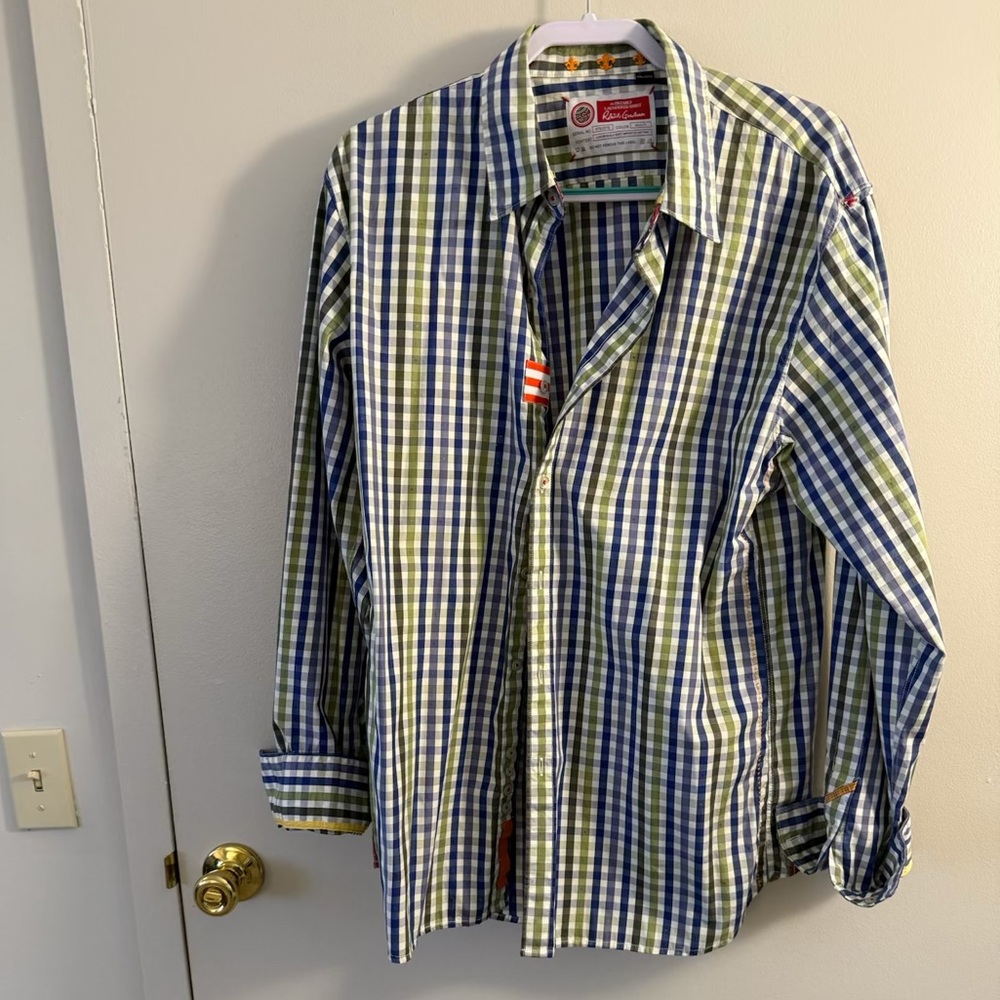 Robert Graham Shirt Mens Button Up Long Sleeve Plaid Check (2XL/2TG)